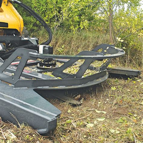 skid steer brush cutter deck-leveling wheel|Grace Manufacturing (skid steer mower) .